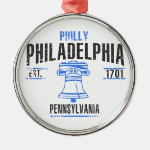 Ornement Rond Argenté Philadelphie