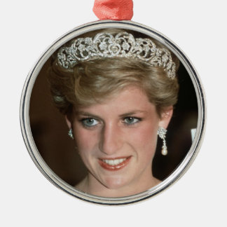 Ornement Rond Argenté Princesse Diana Xmas de HRH