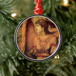 Ornement Rond Argenté Remparts de la Maison de Dieu par Strudwick