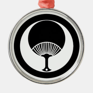 Ornement Rond Argenté Round fan in circle