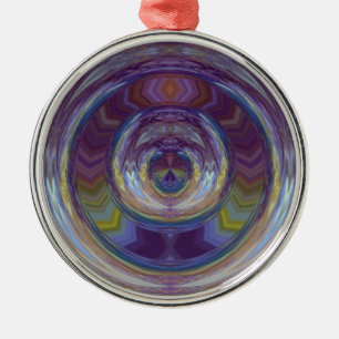 Ornement Rond Argenté Sortie