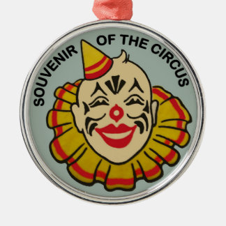 Ornement Rond Argenté Souvenir du cirque