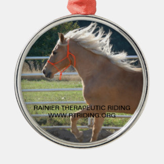 Ornement Rond Argenté Tango d'ornement de Noël