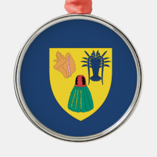 Ornement Rond Argenté Turcs et la Caïques