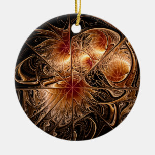 Ornement rond de bronze