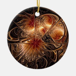 Ornement rond de bronze