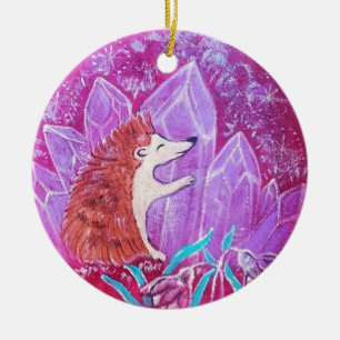 Ornement rond en céramique