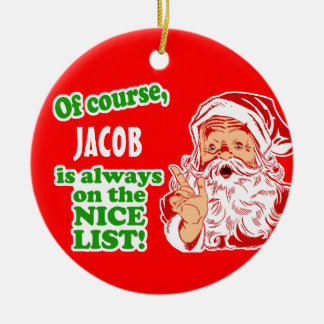 Ornement Rond En Céramique A personnalisé VOTRE Noël NOMMÉ