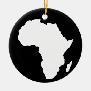 Ornement Rond En Céramique Afrique noire audacieuse