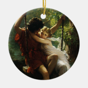 Ornement Rond En Céramique Amateurs en Swing. Printemps par Pierre Auguste Co