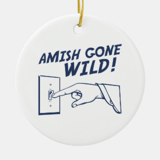 Ornement Rond En Céramique Amish folles !