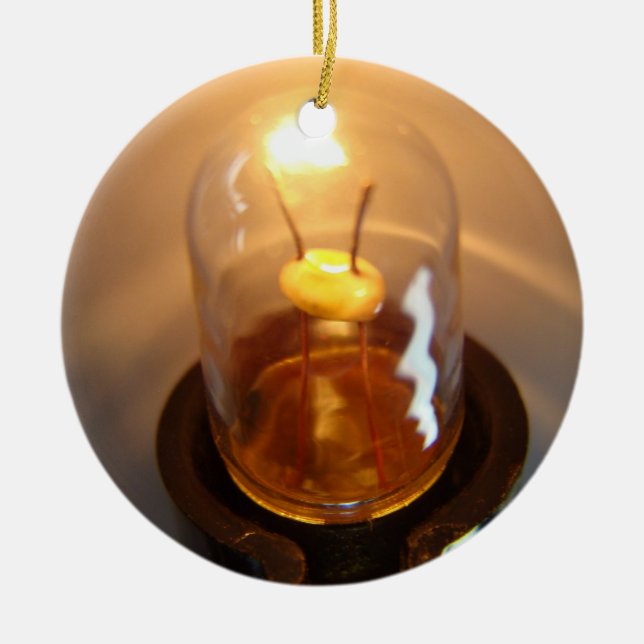 Ornement Rond En Céramique Ampoule lumineuse basse tension (Devant)