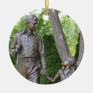 Ornement Rond En Céramique Andy Griffith Ornament de Noël Cadeau Collectif