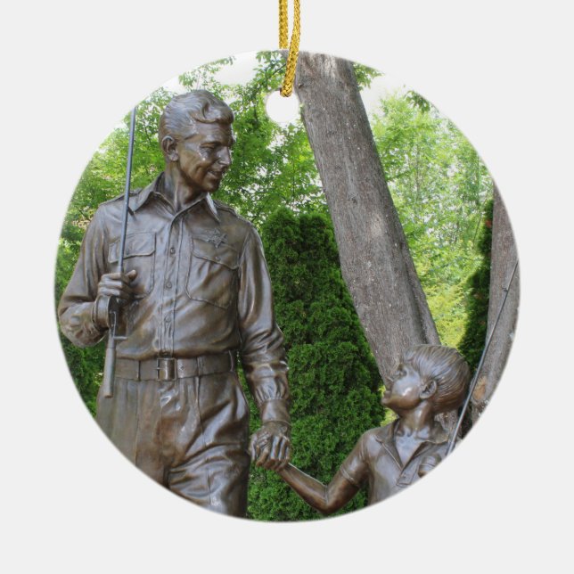 Ornement Rond En Céramique Andy Griffith Ornament de Noël Cadeau Collectif (Devant)