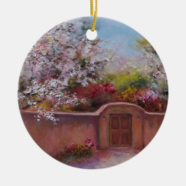 Ornement Rond En Céramique Arcade de Santa Fe (Devant)