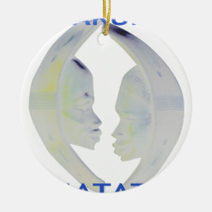 Ornement Rond En Céramique Architecture africaine Hakuna Matata