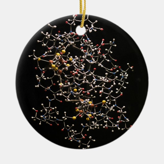 Ornement Rond En Céramique atomes (Devant)