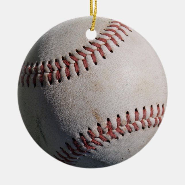 Ornement Rond En Céramique Base-ball (Devant)