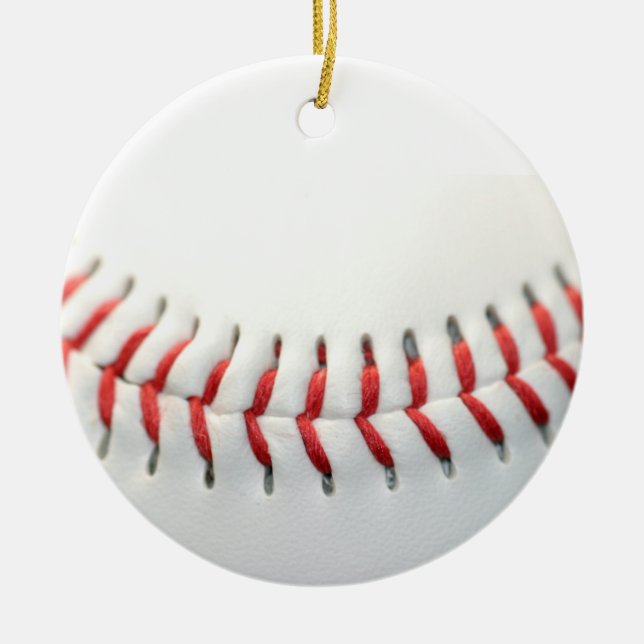 Ornement Rond En Céramique Base-ball (Devant)