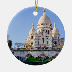 Ornement Rond En Céramique Basilique de Sacre Coeur, architecture française,