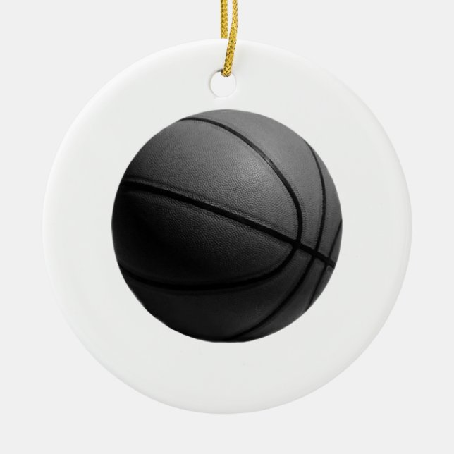 Ornement Rond En Céramique Basket (Devant)