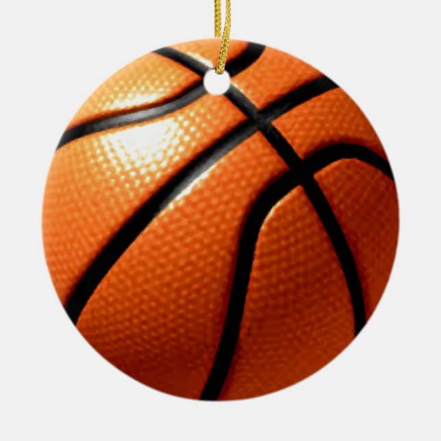 Ornement Rond En Céramique Basket (Devant)