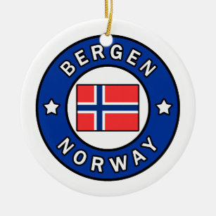 Ornement Rond En Céramique Bergen Norvège