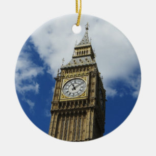 Ornement Rond En Céramique Big Ben, Londres, Angleterre