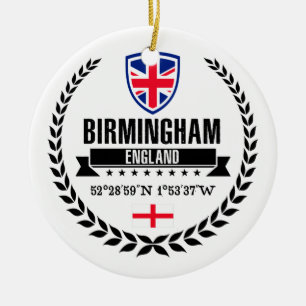 Ornement Rond En Céramique Birmingham