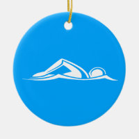 Bleu de l'ornement w/Name de logo de bain