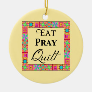 Ornement Rond En Céramique Blocs de courtepointe Bordure Art Manger courtoisi