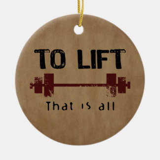 Ornement Rond En Céramique Bodybuilding To Lift