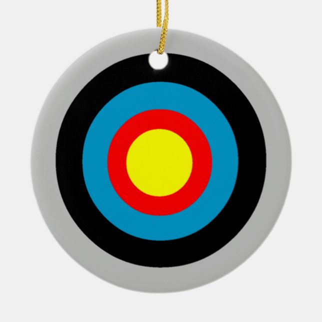 Ornement Rond En Céramique Boudine (Devant)