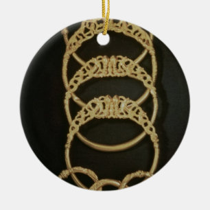 Ornement Rond En Céramique Bracelets d'or du trésor d'Ertsfield, 4ème ce