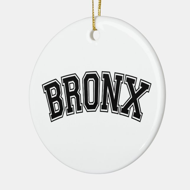 ORNEMENT ROND EN CÉRAMIQUE BRONX (Gauche)