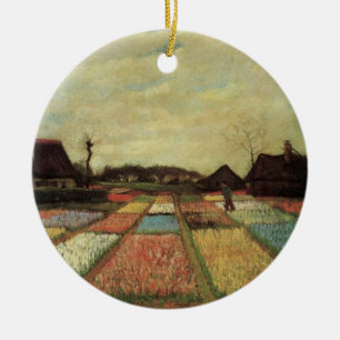 Ornement Rond En Céramique Bulb Fields par Vincent van Gogh
