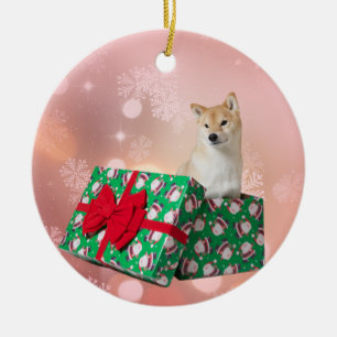 Ornement Rond En Céramique Cadeau d'ornement de Barkley