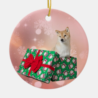 Ornement Rond En Céramique Cadeau d'ornement de Barkley