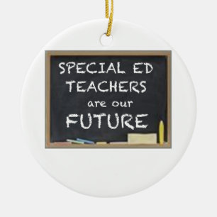 ORNEMENT ROND EN CÉRAMIQUE CADEAUX POUR LES PROFESSEURS SPÉCIAUX D'ED