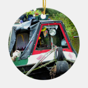 ORNEMENT ROND EN CÉRAMIQUE CANAUX