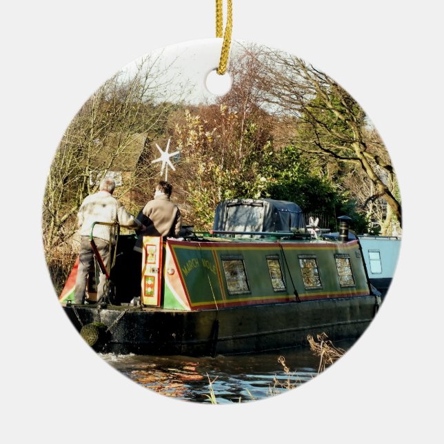 ORNEMENT ROND EN CÉRAMIQUE CANAUX (Devant)