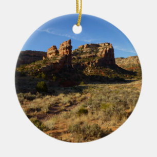 Ornement Rond En Céramique Canyon No Thoroughfare Colorado National Monument