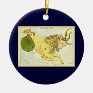 Ornement Rond En Céramique Capricorne Constellation Vintage, Miroir d'Urania
