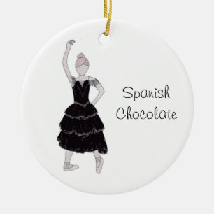Ornement Rond En Céramique Casse-noisette Espagnol Chocolate Keepsaké Orament