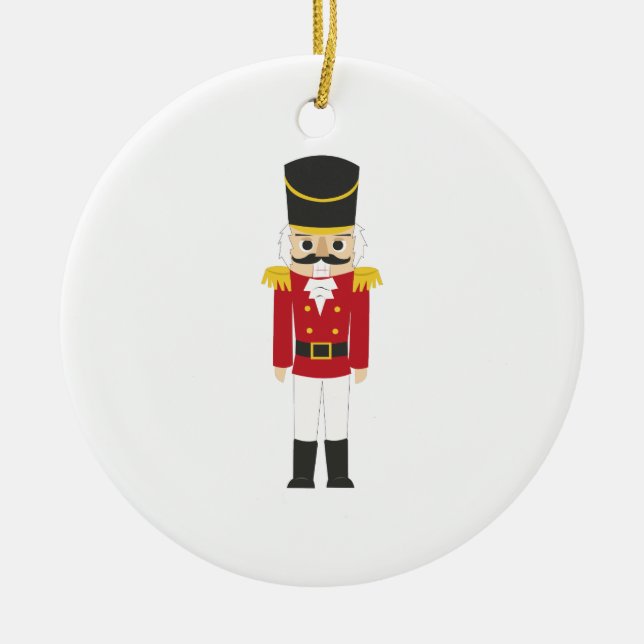 Ornement Rond En Céramique Casse-noix (Devant)