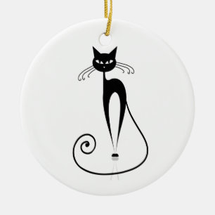 ORNEMENT ROND EN CÉRAMIQUE CAT