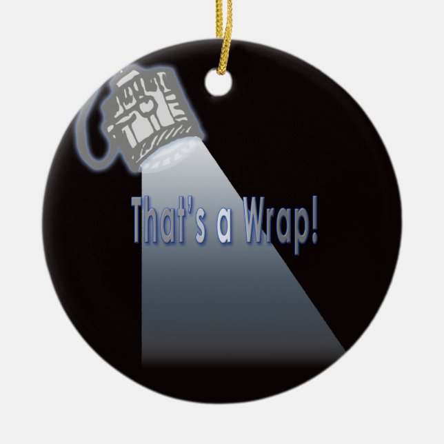 Ornement Rond En Céramique C'est une enveloppe ! (Devant)