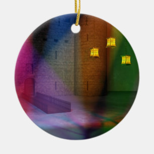 Ornement Rond En Céramique Cette grande étape de l'ornement des fous