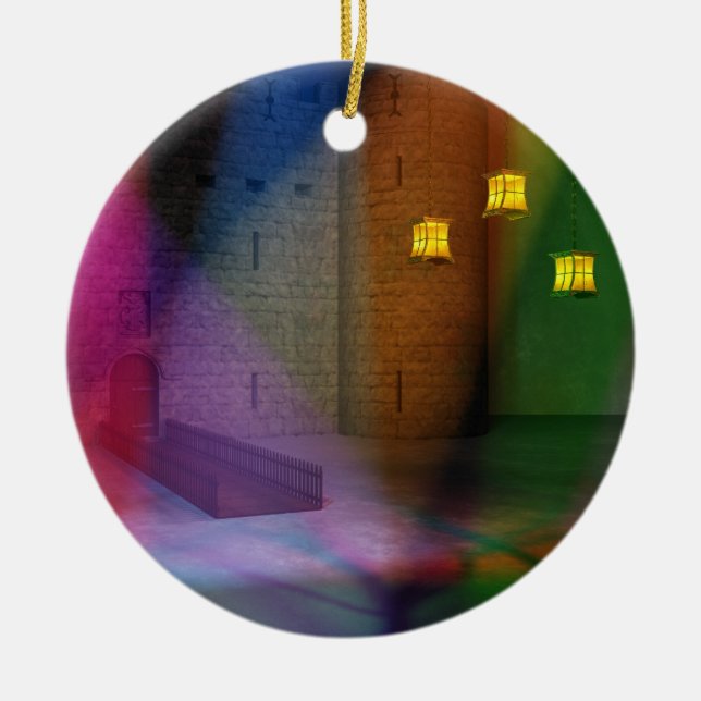 Ornement Rond En Céramique Cette grande étape de l'ornement des fous (Devant)