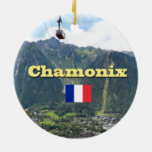 Ornement Rond En Céramique Chamonix - Mont Blanc
